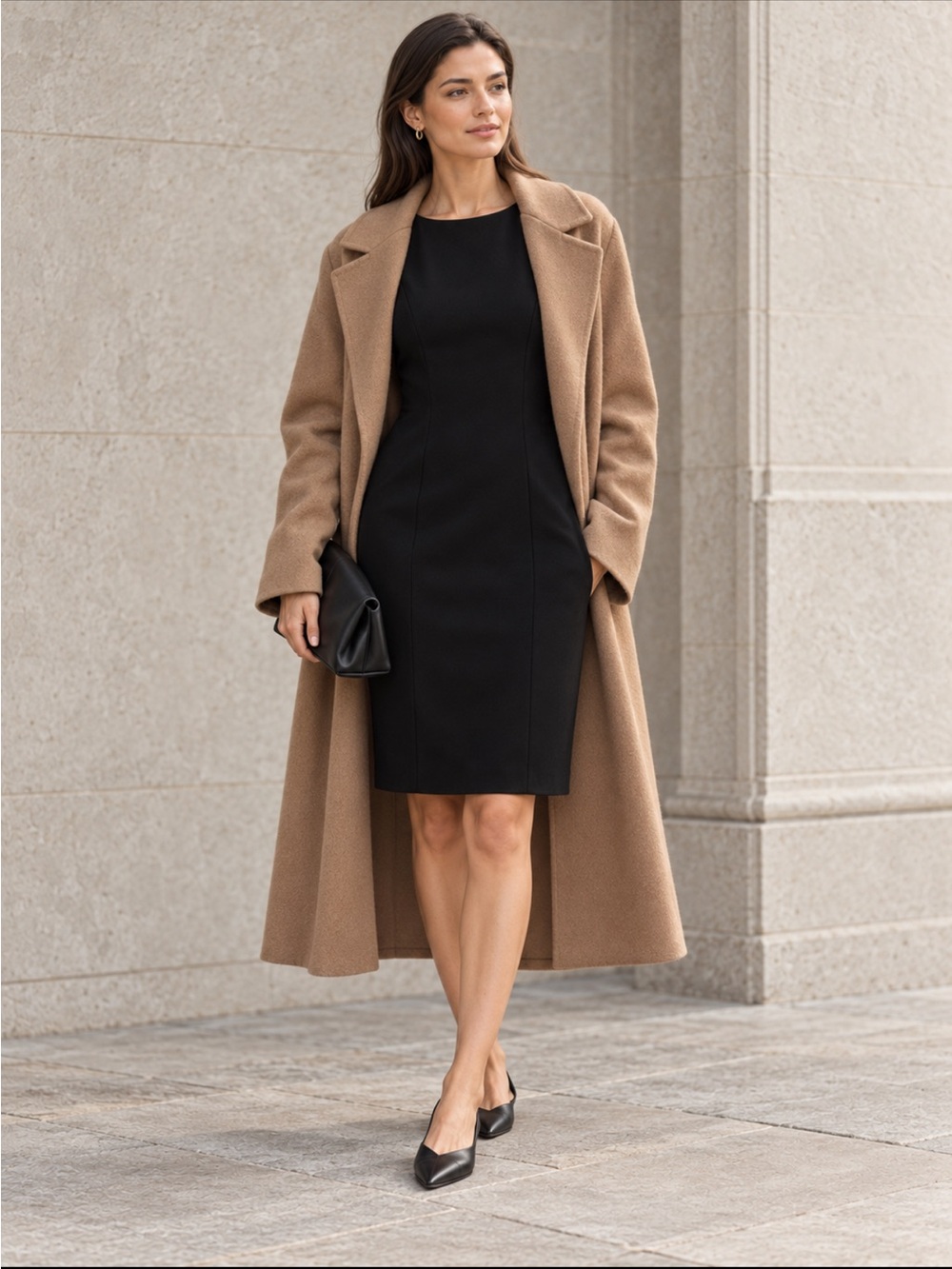 Brooks Brothers”Woven In Italy” Boatneck Sheath Dress